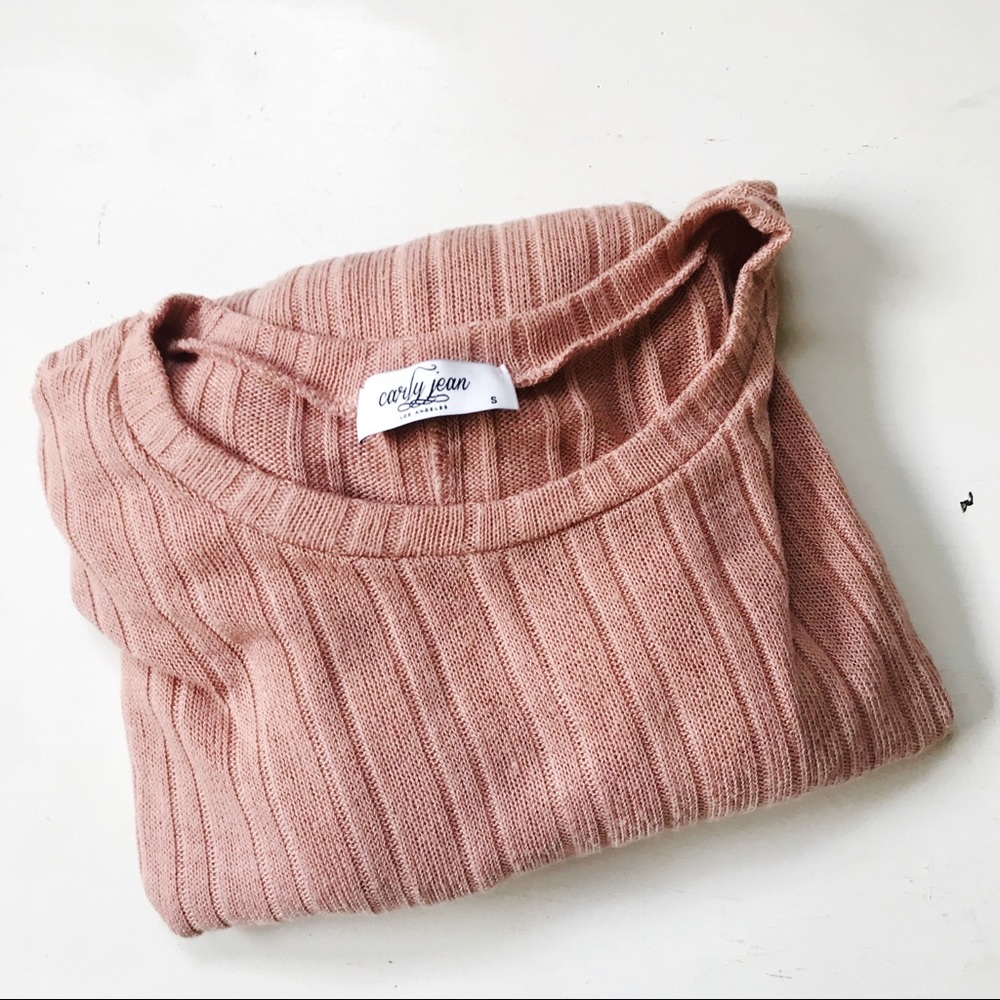 Evelyn Knit Pullover, Rose • CJLA